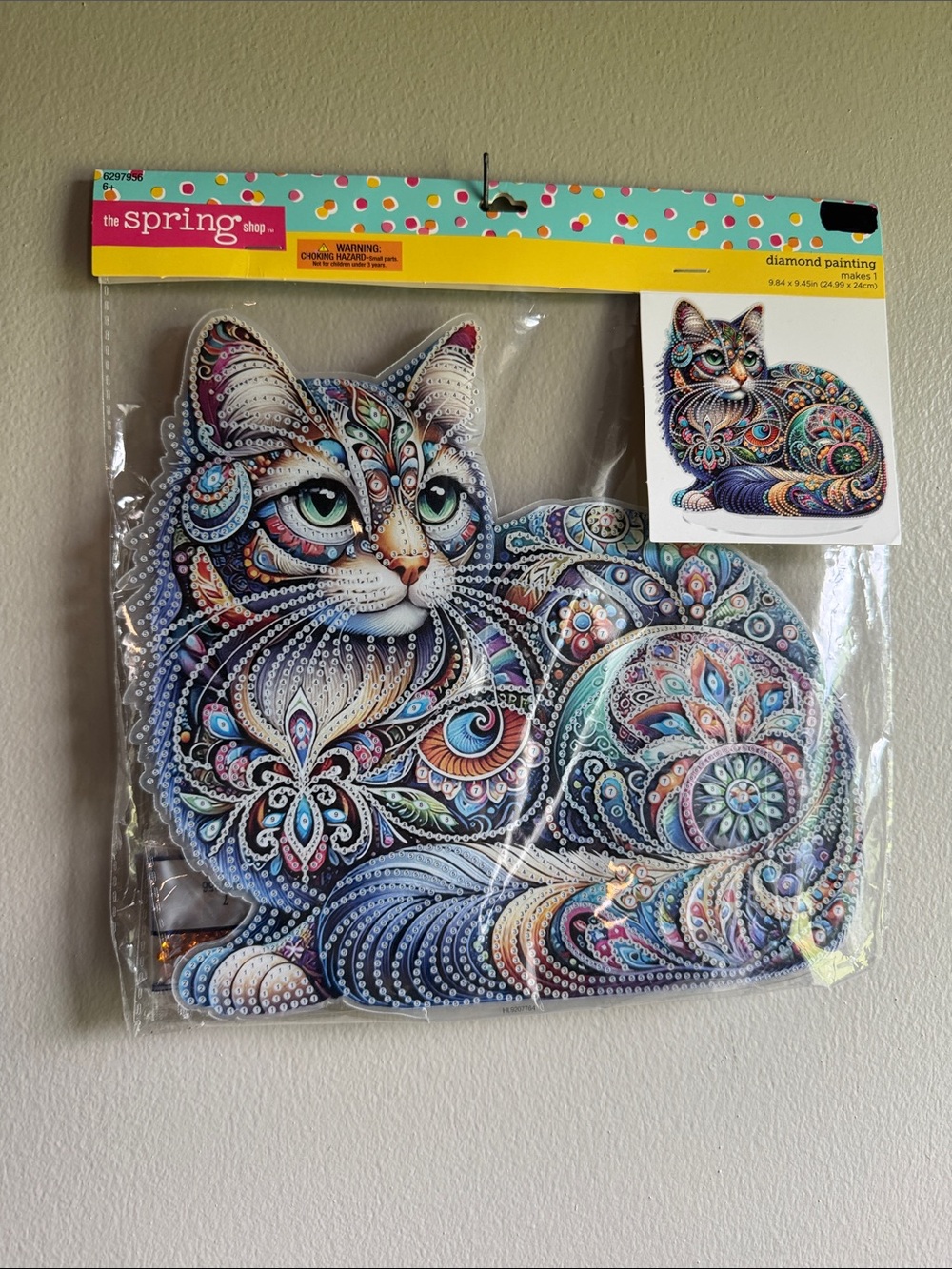 The Spring Shop Multicolor Decorative Cat Diamond Painting Kit